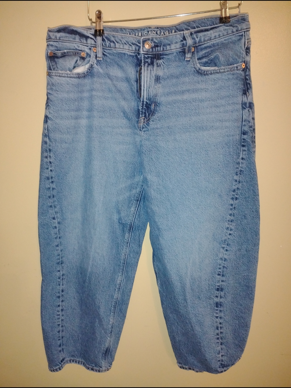 American Eagle Outfitters Light Blue Barrel Jeans